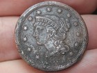 1851 Braided Hair Large Cent Penny  Vf xf Details