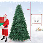 9 Ft Hinged Christmas Tree Unlit Artificial Xmas Decoration W  3594 Branch Tips