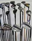 Wholesale Lot Of 24 Golf Clubs - Drivers  Woods  Hybrids And Single Irons