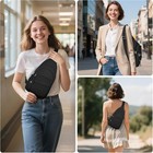 Lightweight Anti-theft Crossbody Sling Bag For Outdoor Travel - Black