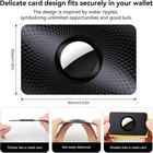 Compatible With Airtag Wallet Holder 2 Pack ultra Thin Card Case Black 