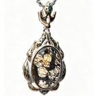 Sericho Pallasite Meteorite Pendant Space Jewelry Necklace With A Certificate