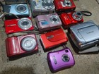 Mixed Lot Of 19 Digital Cameras  for Parts Only