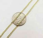  6000 10k Solid Yellow Gold Men s 2mm Cuban Curb Link Chain Necklace Stamped 10k