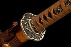 Us Handmade Katana Sword Clay Tempered L6 Steel Blade Rzaor Sharp Battle Ready