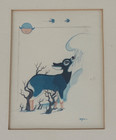 Beatien  Yazz Native American Rare Image Print  Matted framed   10 25  X 8 75  A