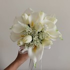 Tulips Calla Lily Artificial Flowers   Real Touch  bridal Bouquet   Wedding B   