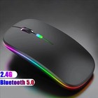 2 4ghz Bluetooth Wireless Optical Mouse Usb Rechargeable Rgb Mice For Pc Laptop