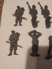 Lot Of 34 Vintage Louis Marx Ww2 Army Men German American  Some Melted Bad Shape