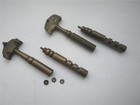 Antique Brass Glass Cutters With Cutting Discs  Victorian Workbench Tools 