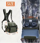 Zoebruzer Binocular Harness Chest Pack Bag Rangefinder Pouch Rain Cover Molle