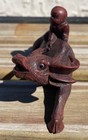 Japanese Boxwood Carving Boy Riding A Water Buffalo
