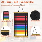 Wooden Karate   Taekwondo Belt Display Rack - Celebrate Beginners journey - A   