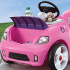 Step2 Whisper Ride Ii Pink Kids Push Car Toddler Ride On Toy Indoor Outdoor Horn