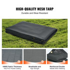 Uimoso Dump Truck Tarp Mesh Tarp 7 X 18 Ft Pvc 18oz Double Pockets Trailer Shade