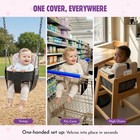 Joseat Shopping Cart Seat Cover For Baby  High Chair Beige Diagonal Checkered 