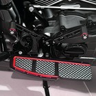 9x Diamond Cut Red Floorboards Shifter Pedal Kits For Harley 1996-2023 Touring