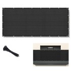 2ft Tall Outdoor Fence Windscreen Privacy Screen Cover Garden Patio Pool Railing