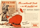 1942 Bvd Pajamas Advertisement Ww Ii Christmas Santa War Bonds Vtg Print Ad