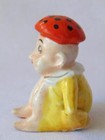 Goofy Vintage 1950 s Mushroom Capped Elf Pixie Porcelain Figure  Japan