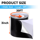 Rv Awning Repair Tape  3  X 30ft Black Fabric Heavy Duty Waterproof Patch Kit Fo