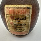Mezcal Con Gusano Glass Bottle And Cap Oaxaca Mexico Vintage 250ml Monte Alban
