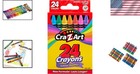 Top Quality 24-count Crayons - Perfect For School  Crafts  And Coloring Fun