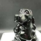 Ceramic Black Cocker Spaniel Dog Large 8  Statue Figure Vintage Mcm Pet Memory 