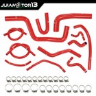 Fit For 94-01 Honda Acura Integra Rs Ls Gs B18b1 Red Silicone Radiator Hose Kit 