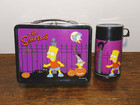 Rare   2003 The Simpsons Halloween Treehouse Of Horror Metal Lunchbox   Thermos 
