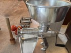 All Metal Vintage Food Strainer Tomato Sauce Press Mill W  3 Screens Garden Way