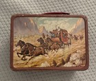Vintage 1964  wagon Train  Metal Lunchbox By King-seeley - No Thermos