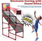 Kids Basketball Hoop Arcade Game W  Electronic Scoreboard Cheer Sound Indoor New
