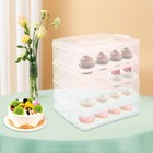 Modern Cupcake Carrier Cupcake Holder 4-tiers Cupcake Carrier 35 5 25 5 39 5cm