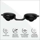 Evo Flexible Tanning Bed Goggles Uv Eye Protection Black Glasses 