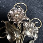 Antique Sterling 12k Gold Filled Brooch 3    X 2    