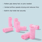 Snap-on Magnetic Rollers Pack Of 8 Hair Curlers For Women And Girls  Small  Diam
