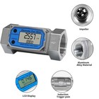 1 5 Inch Digital Turbine Fuel Flow Meter Npt Thread Flowmeter Electronic Wate   