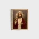 Sacred Heart Of Jesus Painting By Charles Chambers Poster No Frame