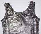 Motionwear Leotard Bodysuit Hologram Mystique Silver Snake   2100 New Girl I 4 5