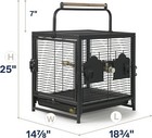 Prevue Pet Products Travel Carrier For Birds Black 18 8 l X 14 9 w X 18 0 h