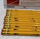 1995 Universal Black Lead Wood Case  2 Hexagon Pencils 55400 Lot 5 Dozen Vintage