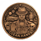 1 Oz Copper Round Clean Hands Dirty Money - 999 Fine Copper Coin Bullion