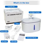 Pet Water Drinking Fountain  84oz 2 5l Large Capacity  Ultra Quiet-free Shipping