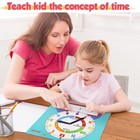 Large Magnetic Dry Erase Learning Clock For Kids Learn To Tell Time 12  Demonstr