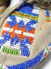 Vintage 1940s Era So Arapaho Indian Beaded Moccasins - Hard Soles - Adult