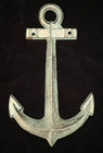 Cast Iron Ship Anchor Nautical Wall Decor Beach House Green Patina Rustic 7 5 