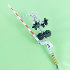 2 X Ho Scale Railroad Grade Crossing Signal With Side Assistant Gate Arm  cgs