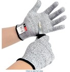 12 Pairs High-performance Level 5 Cut Resistant Gloves For Kitchen   Work Safety