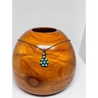 Vintage Turquoise Cluster Necklace Southwestern Navajo Sterling Silver